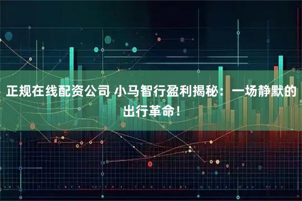 正规在线配资公司 小马智行盈利揭秘：一场静默的出行革命！